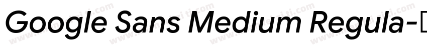 Google Sans Medium Regula字体转换